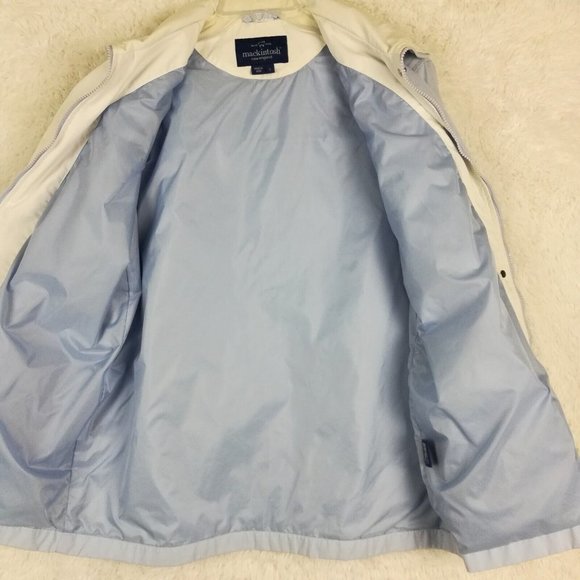 Mackintosh Womens Jacket Softshell Light Blue Lightweight Zip Front Pockets L - Picture 8 of 16